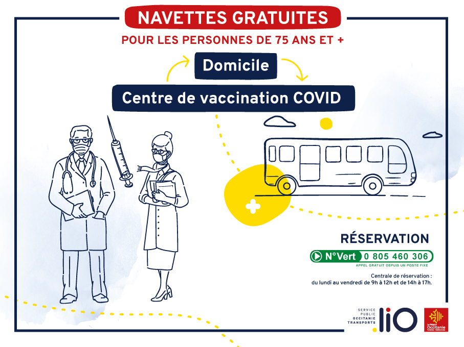 Navette domicile - Centre de vaccination